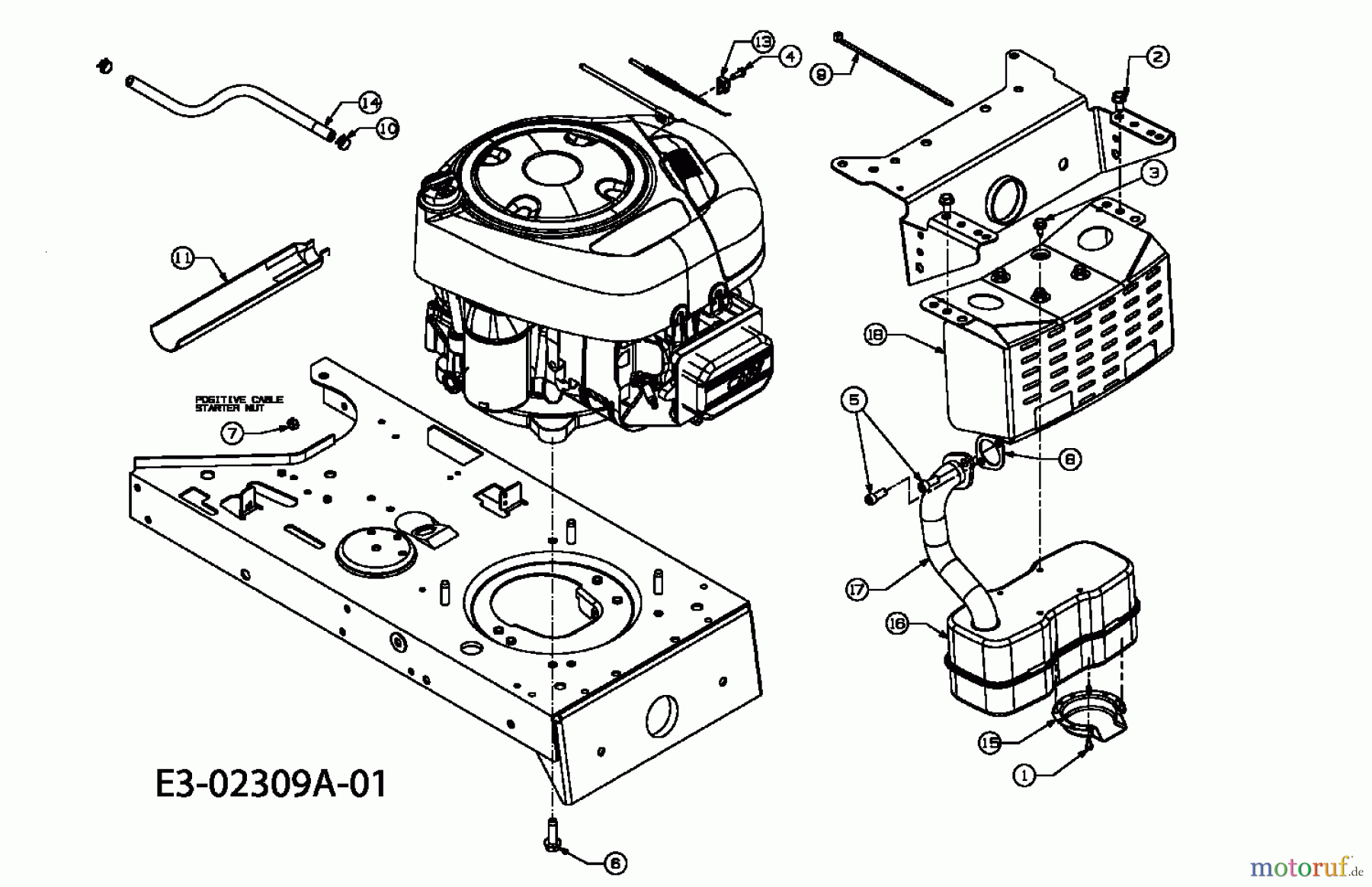  Stiga (MTD) Rasentraktoren 12,5-96 13AC660F647  (2005) Motorzubehör