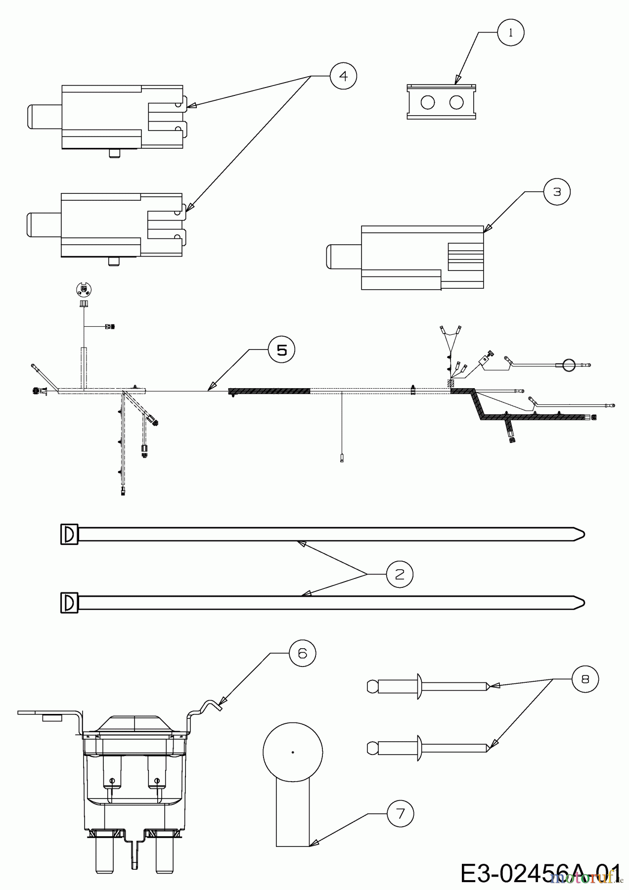  Cub Cadet Rasentraktoren CC 714 TE 13H277DE603  (2014) Elektroteile