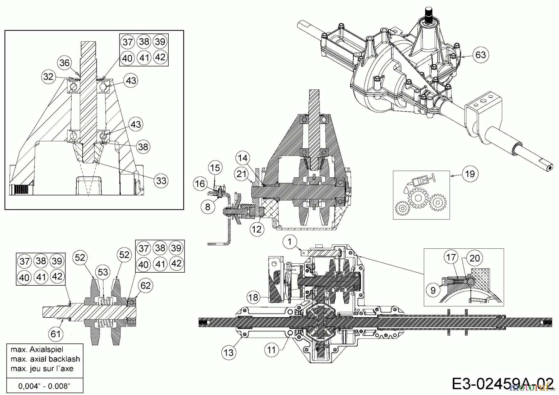  Cub Cadet Rasentraktoren CC 714 TN 13B277DN603  (2014) Getriebe