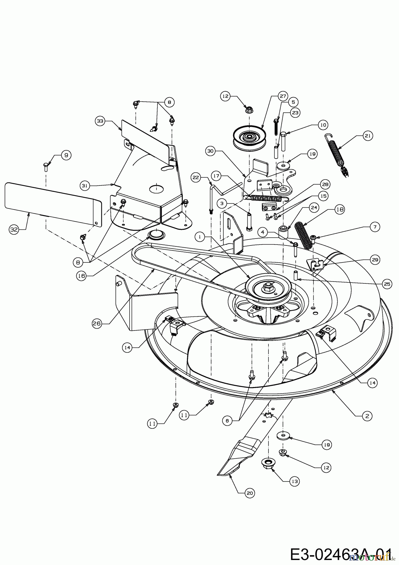  MTD Rasentraktoren Minirider 60 SDE 13A326JC600  (2014) Mähwerk C (24