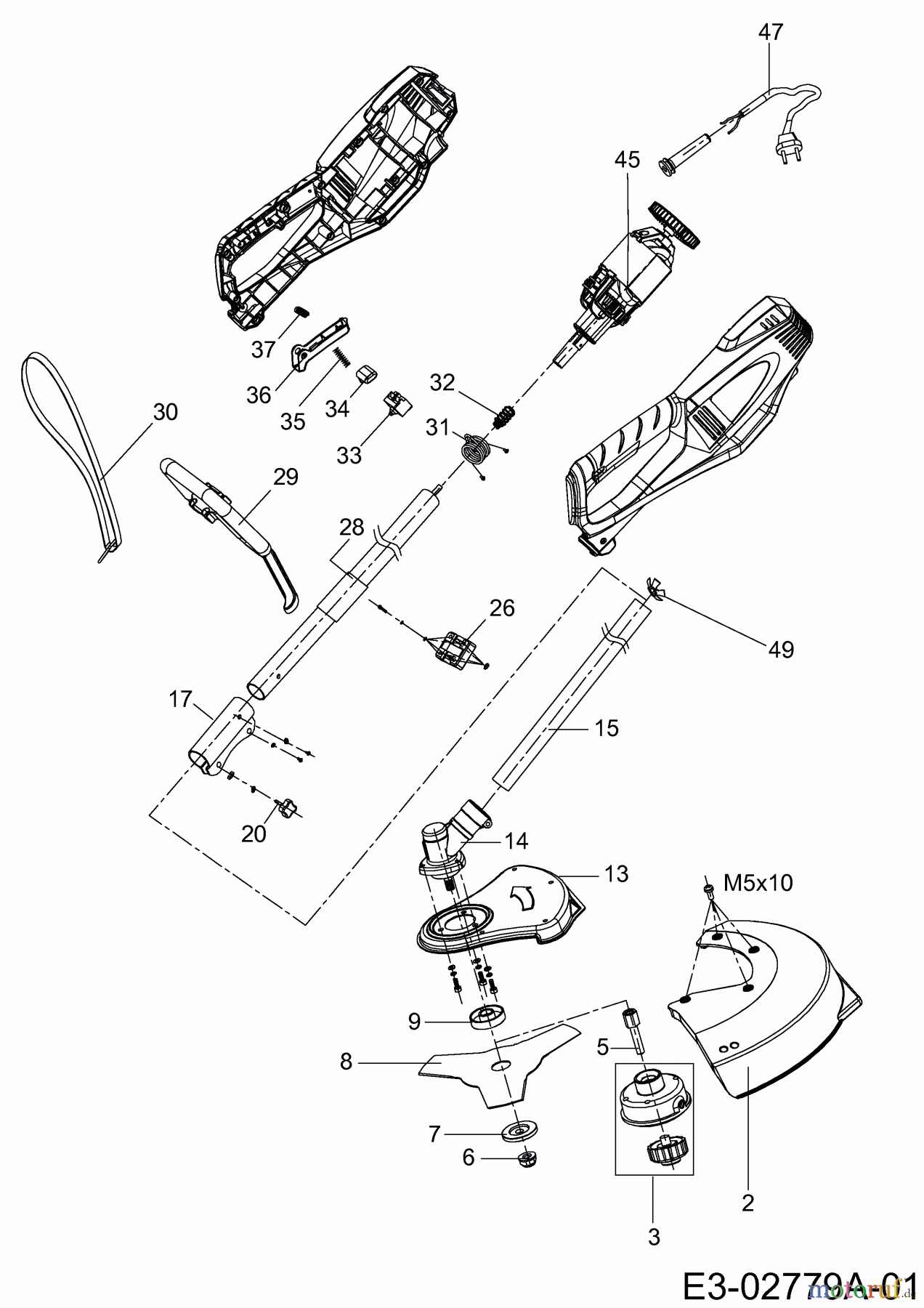  MTD Elektrotrimmer EB 1000 B 41AC0UE-678  (2018) Grundgerät