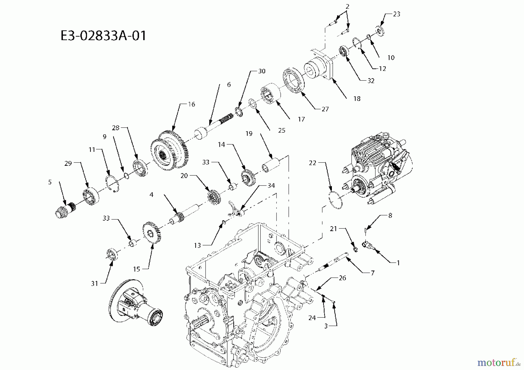  Massey Ferguson Kompakttraktoren MF 22-28 GC 54AD64J-695  (2007) Getriebe