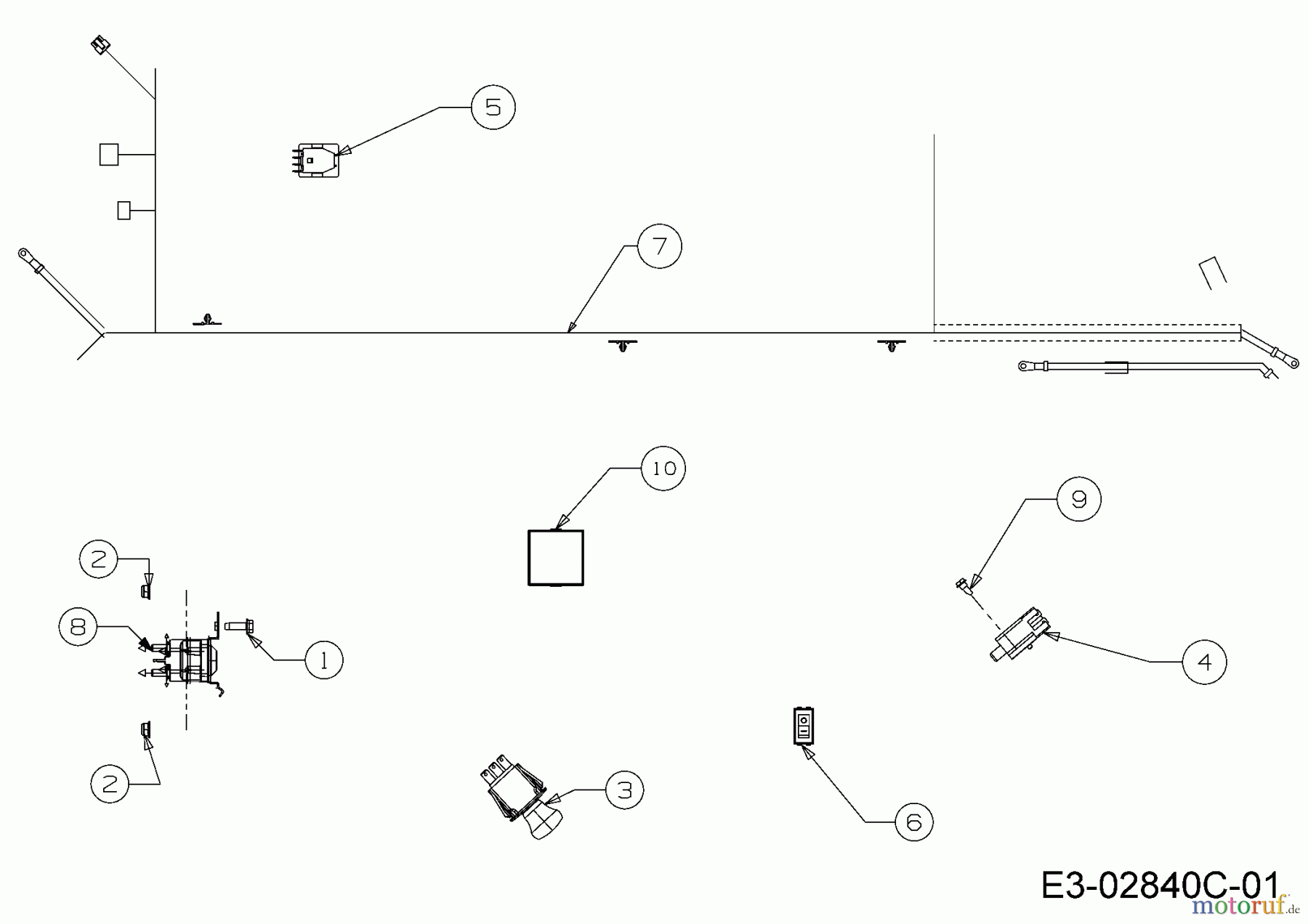  Cub Cadet Gartentraktoren CC 1224 KHP 14HQ94AP603  (2016) Elektroteile