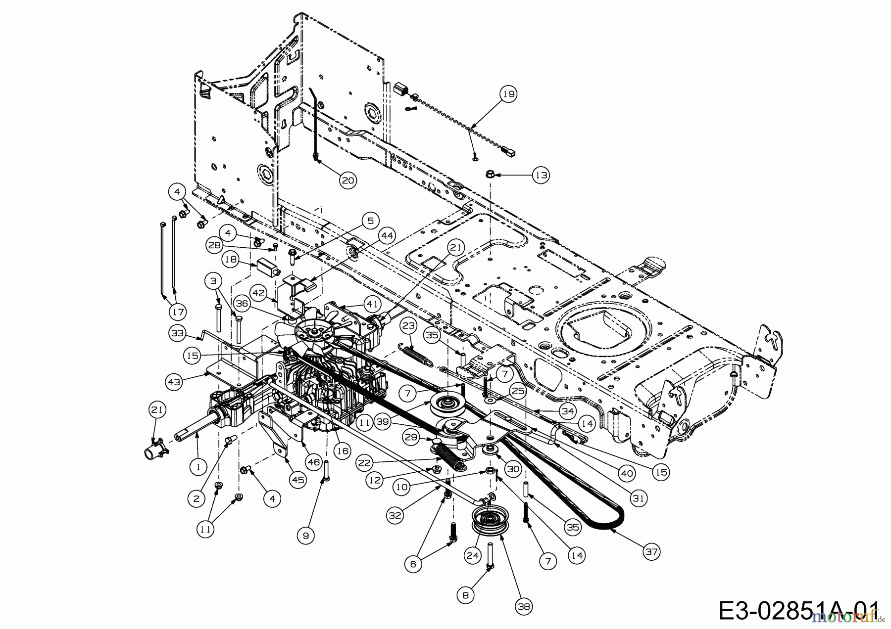  Rasor Rasentraktoren V 160 13HN93KF618  (2014) Fahrantrieb