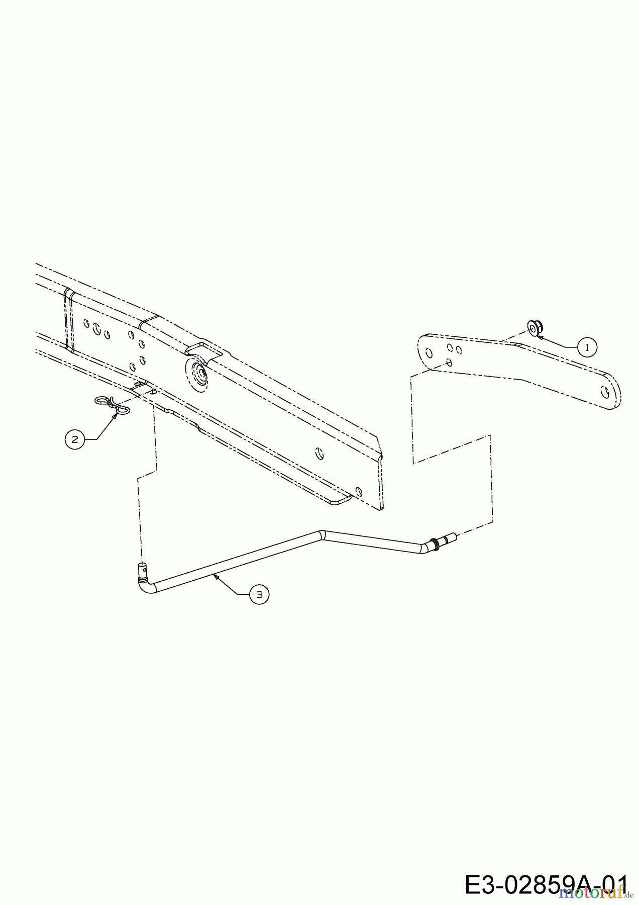  Massey Ferguson Rasentraktoren MF 50-24 SH 13HQ93GP695  (2016) Mähwerksstabilisator