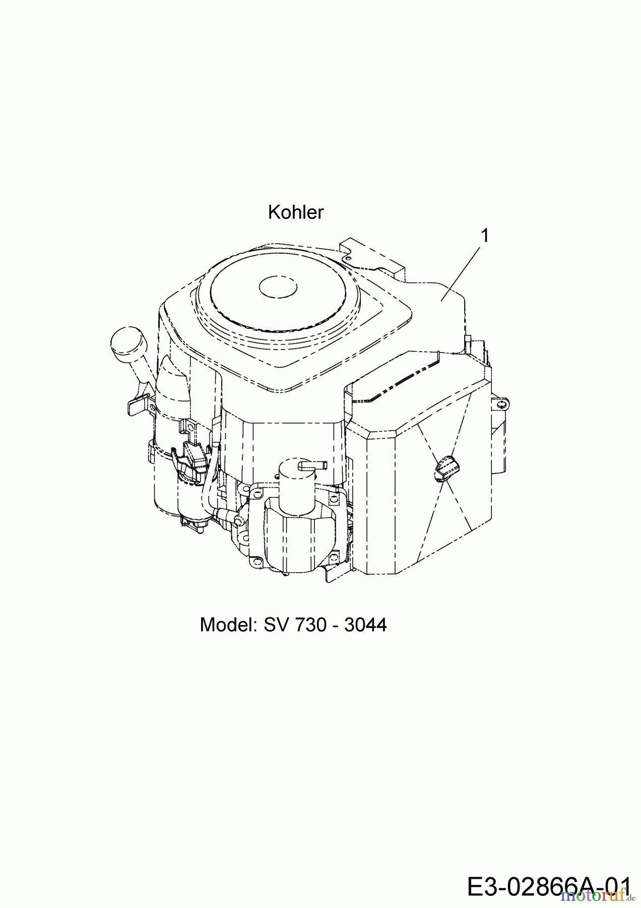  Cub Cadet Rasentraktoren LGTX 1050 13AS92AP056  (2014) Motor Kohler