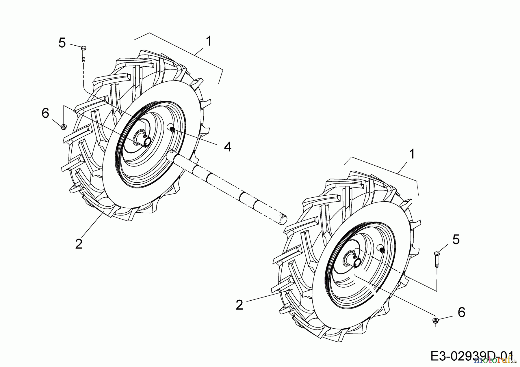  MTD Motorhacken T/450 21AB454B678  (2017) Räder