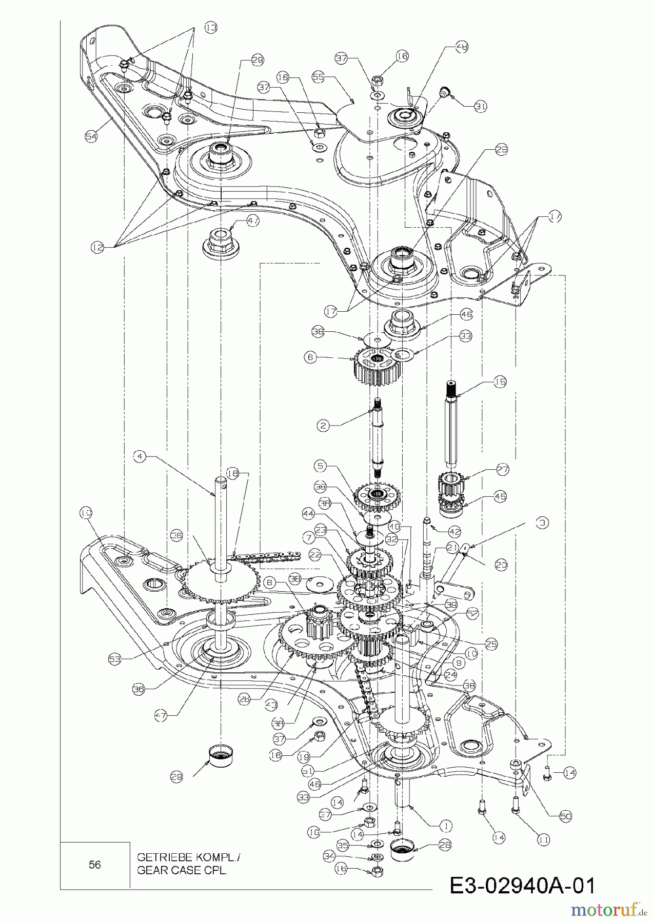  MTD Motorhacken T/450 21AB454B678  (2008) Getriebe