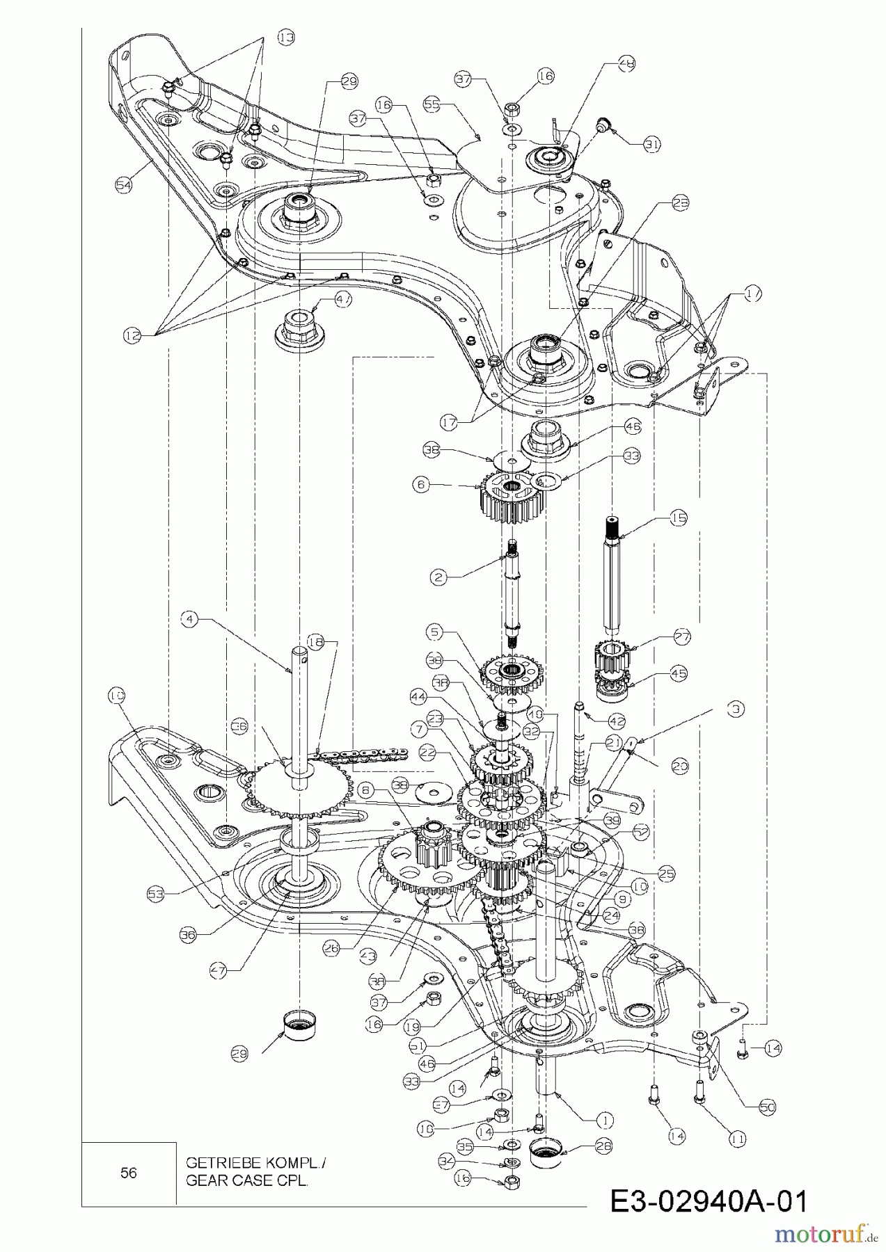  MTD ältere Modelle Motorhacken T/450 21AB454B678  (2006) Getriebe