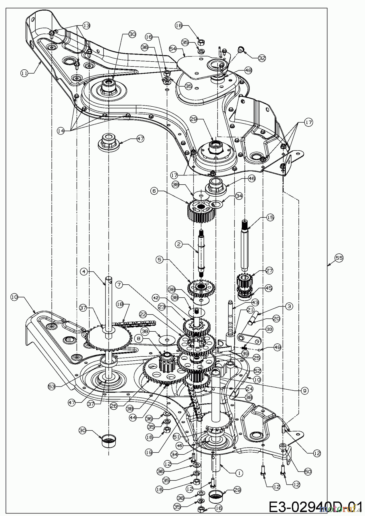 MTD Motorhacken T/450 21AB454B678  (2016) Getriebe