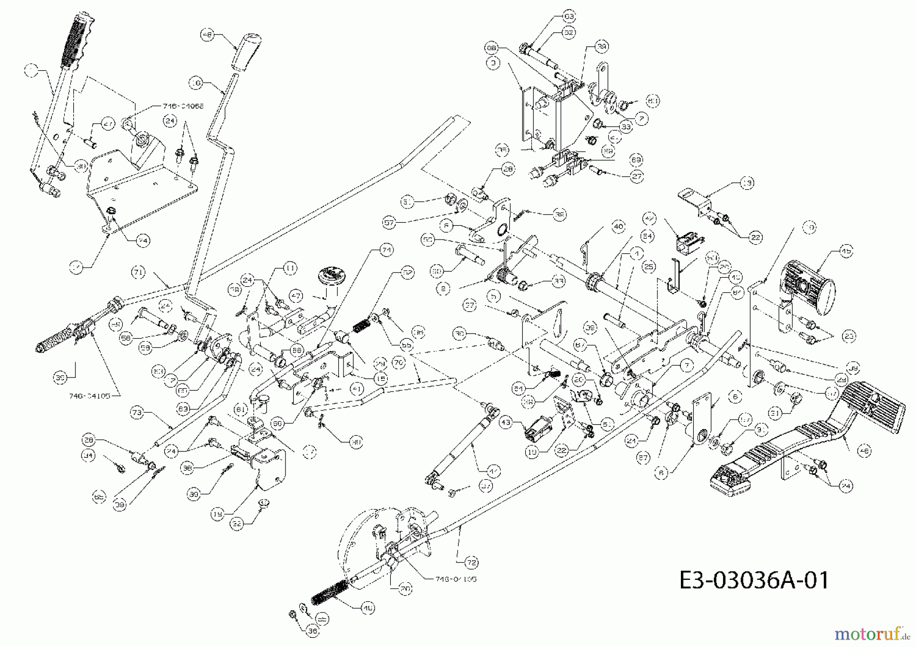  Massey Ferguson Kompakttraktoren MF 22-28 GC 54AD64J-695  (2007) Pedale