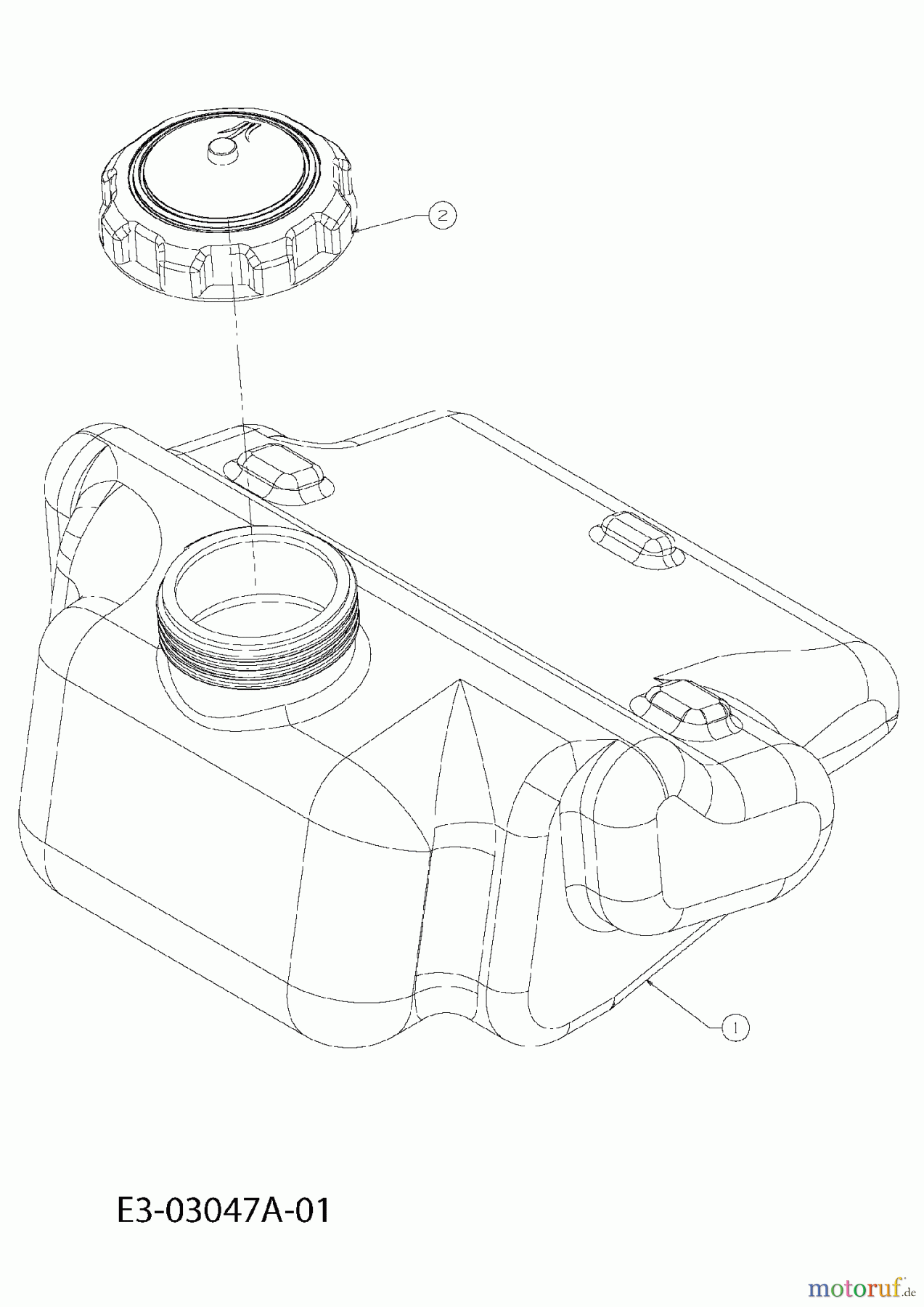  Cub Cadet Gartentraktoren HDS 2205 14A-2D7-603  (2008) Tank