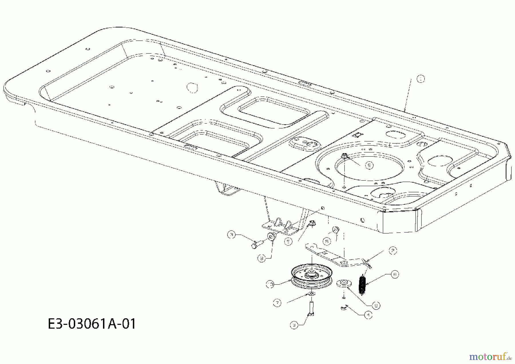  Massey Ferguson Zero Turn MF 50-22 ZT 17AI2ACP695  (2007) Rahmen