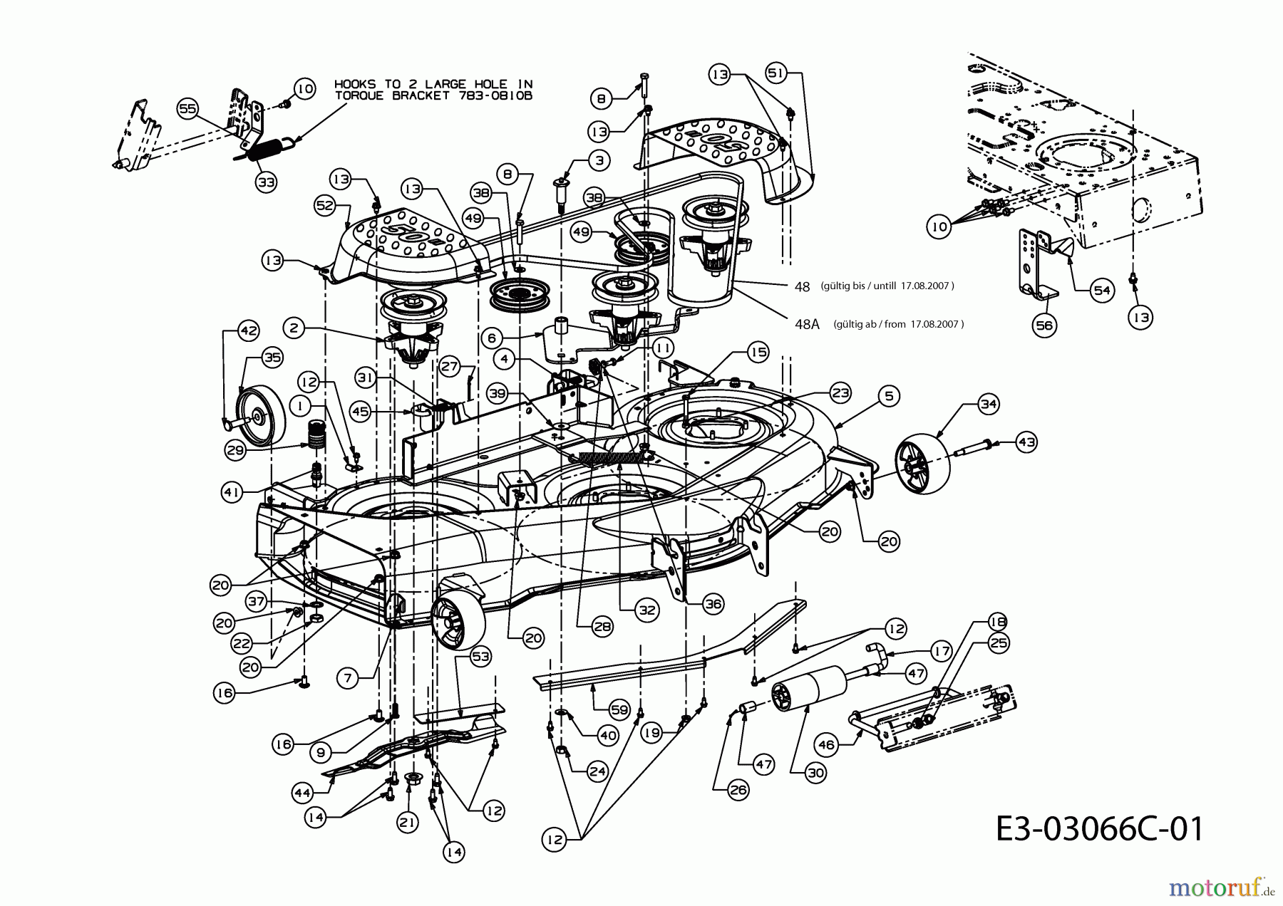 Cub Cadet Gartentraktoren GT 1225 14AI13CP603  (2008) Mähwerk P (50