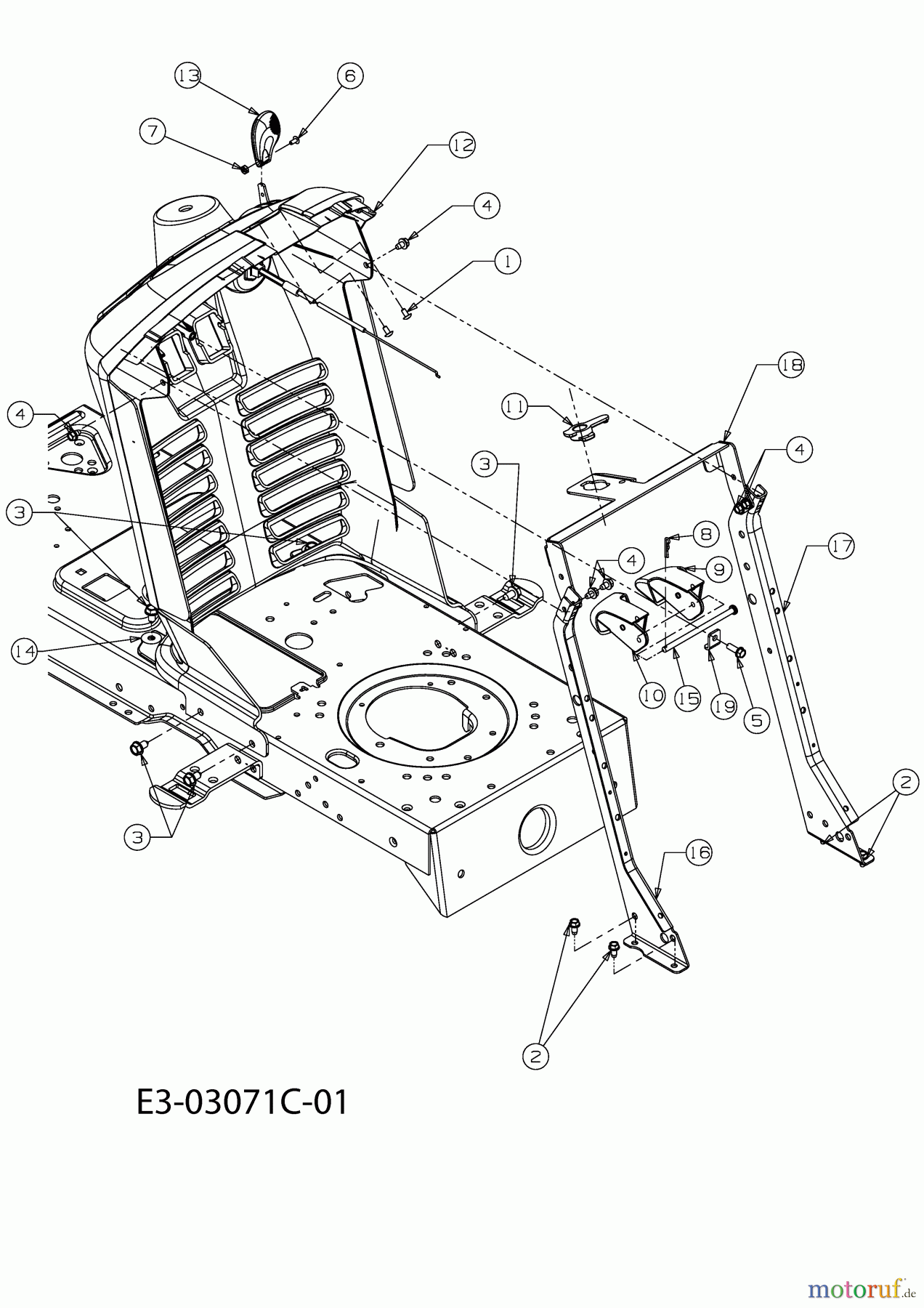  Massey Ferguson Rasentraktoren MF 41-24 RD 13CI51CN495  (2010) Armaturenbrett