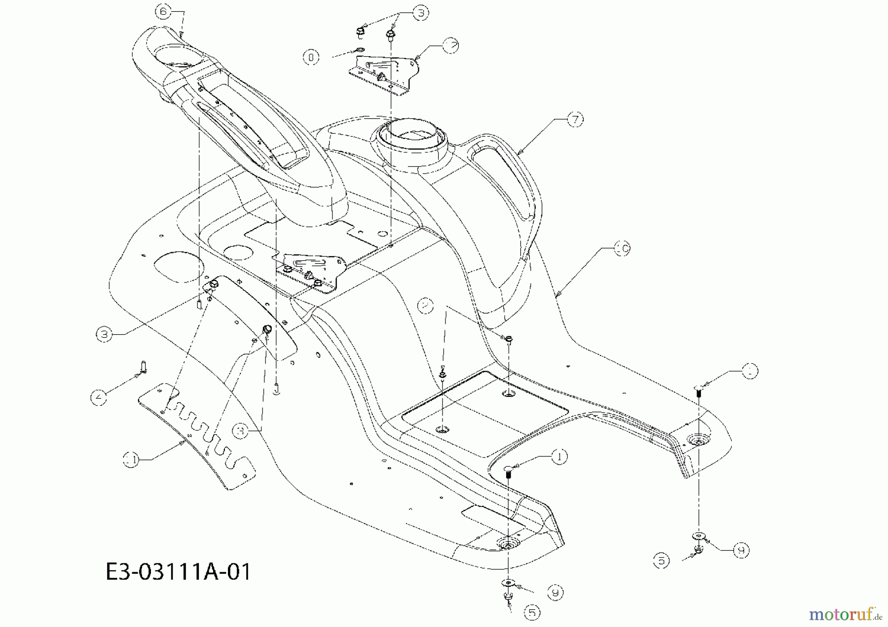  Massey Ferguson Rasentraktoren MF 42-20 SD 13AE11CG695  (2007) Sitzwanne