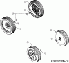MTD SP 48 BM-6 12A-168R678 (2008) Listas de piezas de repuesto y dibujos Wheels