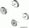 MTD PLATINUM 48 P 11A-16AQ686 (2007) Spareparts Wheels