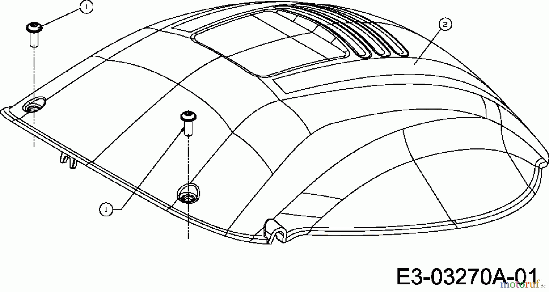  MTD Elektromäher E 40 W 18C-N4S-678  (2007) Motorabdeckung