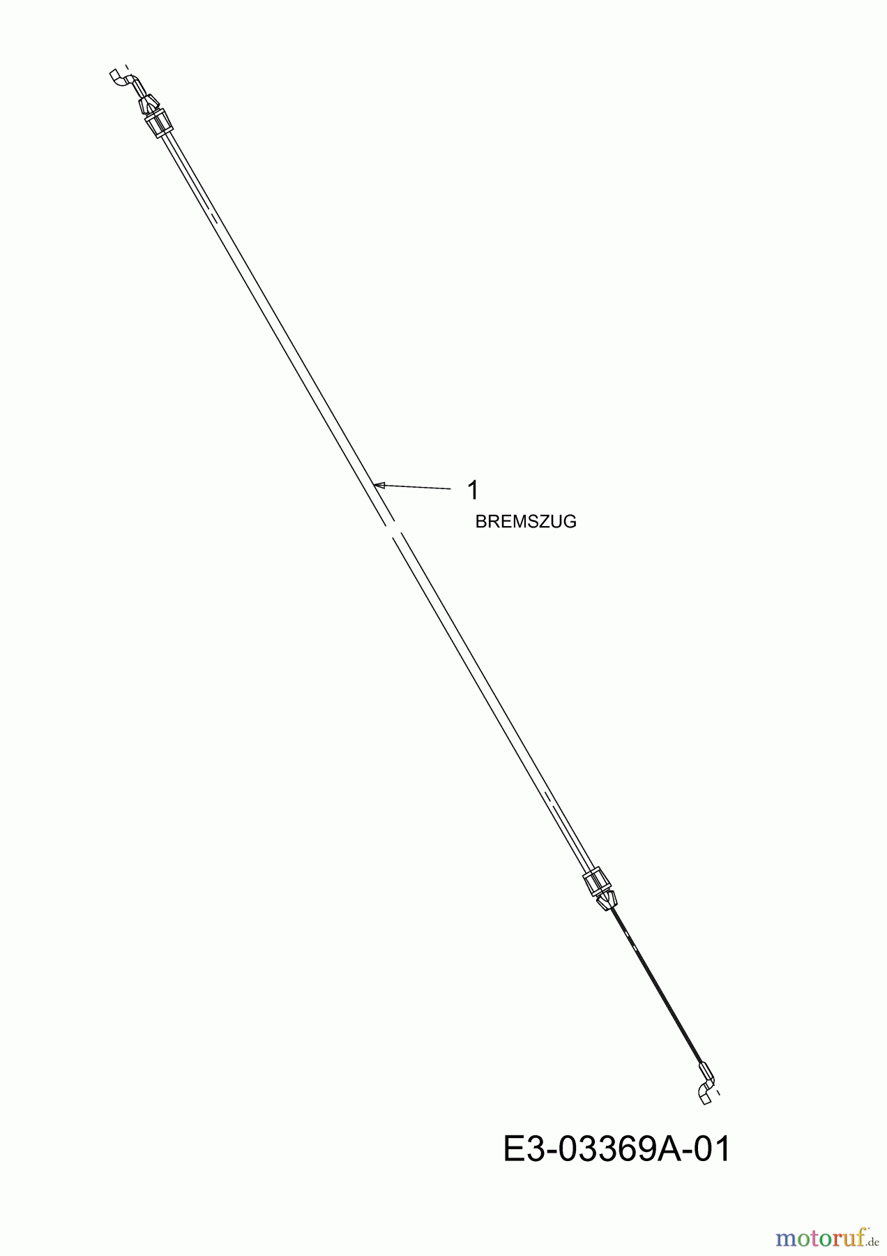  Troy-Bilt Motormäher mit Antrieb TB 6553 HWM 12AD568G609  (2007) Bremszug