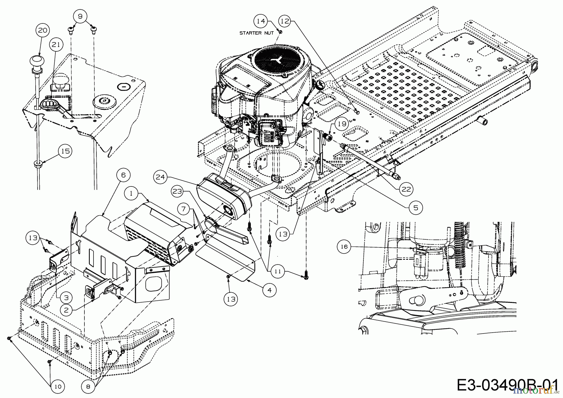  Cub Cadet Zero Turn XZ3 122 17BIDGHB603  (2017) Choke- und Gaszug, Motorzubehör