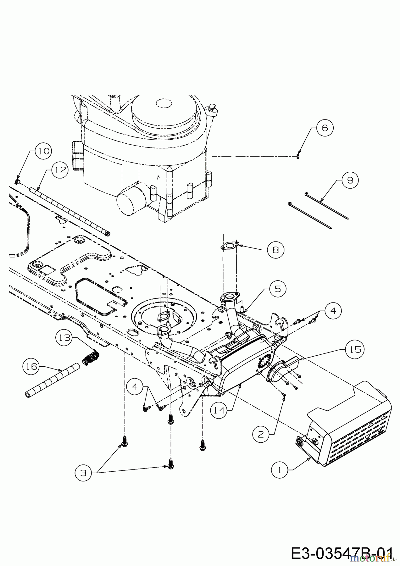  MTD Rasentraktoren 22/46 13AT77KT308  (2014) Motorzubehör