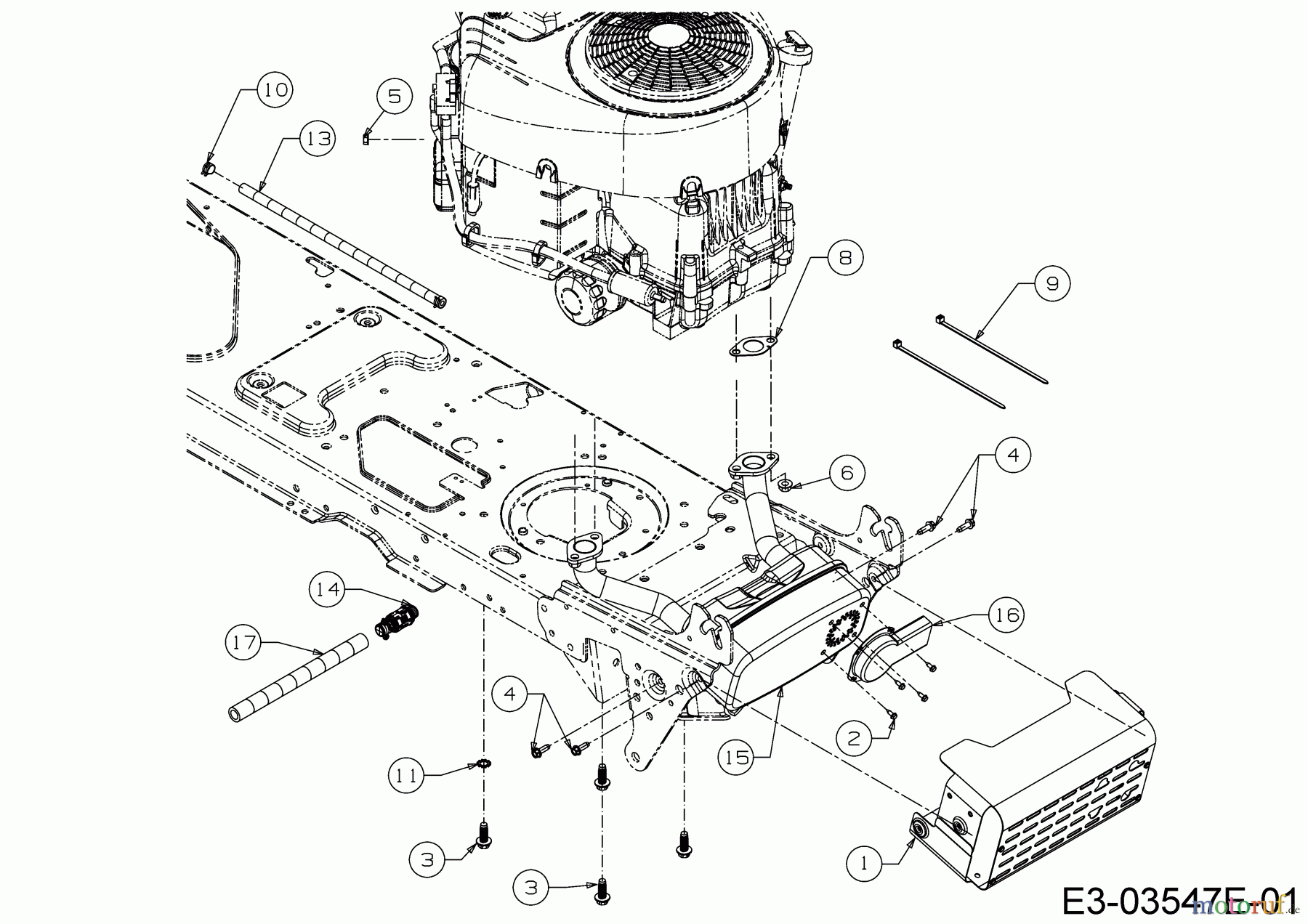  MTD Rasentraktoren 20/42 Automatic 13AT785S306  (2017) Motorzubehör
