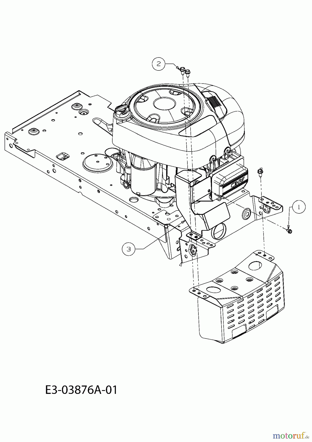  MTD Rasentraktoren LC 125 13AH773C600  (2008) Hitzeschutz