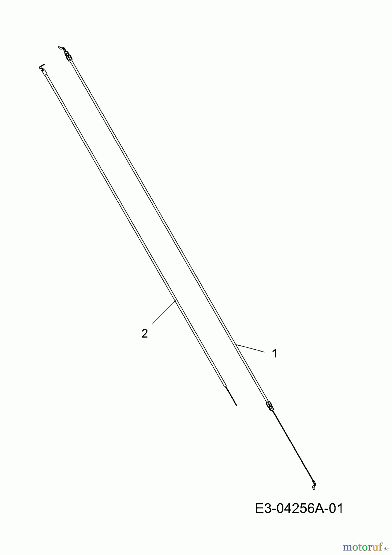  MTD Motormäher mit Antrieb 46 SPHM 12D-J2AQ678  (2008) Bowdenzüge