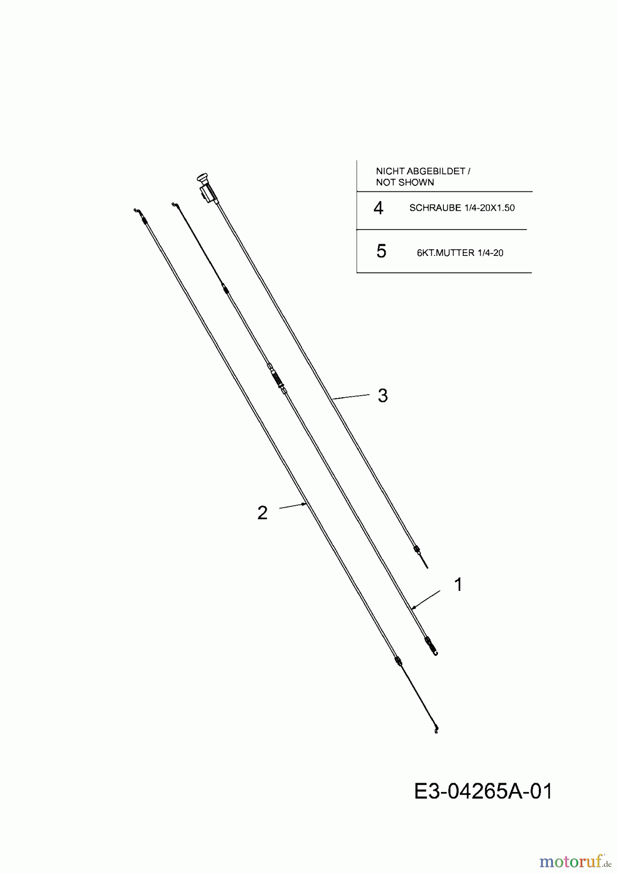  MTD ältere Modelle Motormäher mit Antrieb 53 SPOHWM 12C-85MC600  (2008) Bowdenzüge