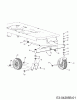 MTD P 170 HZ-S 17AE2ACS678 (2012) Listas de piezas de repuesto y dibujos Wheels, Pivot bar