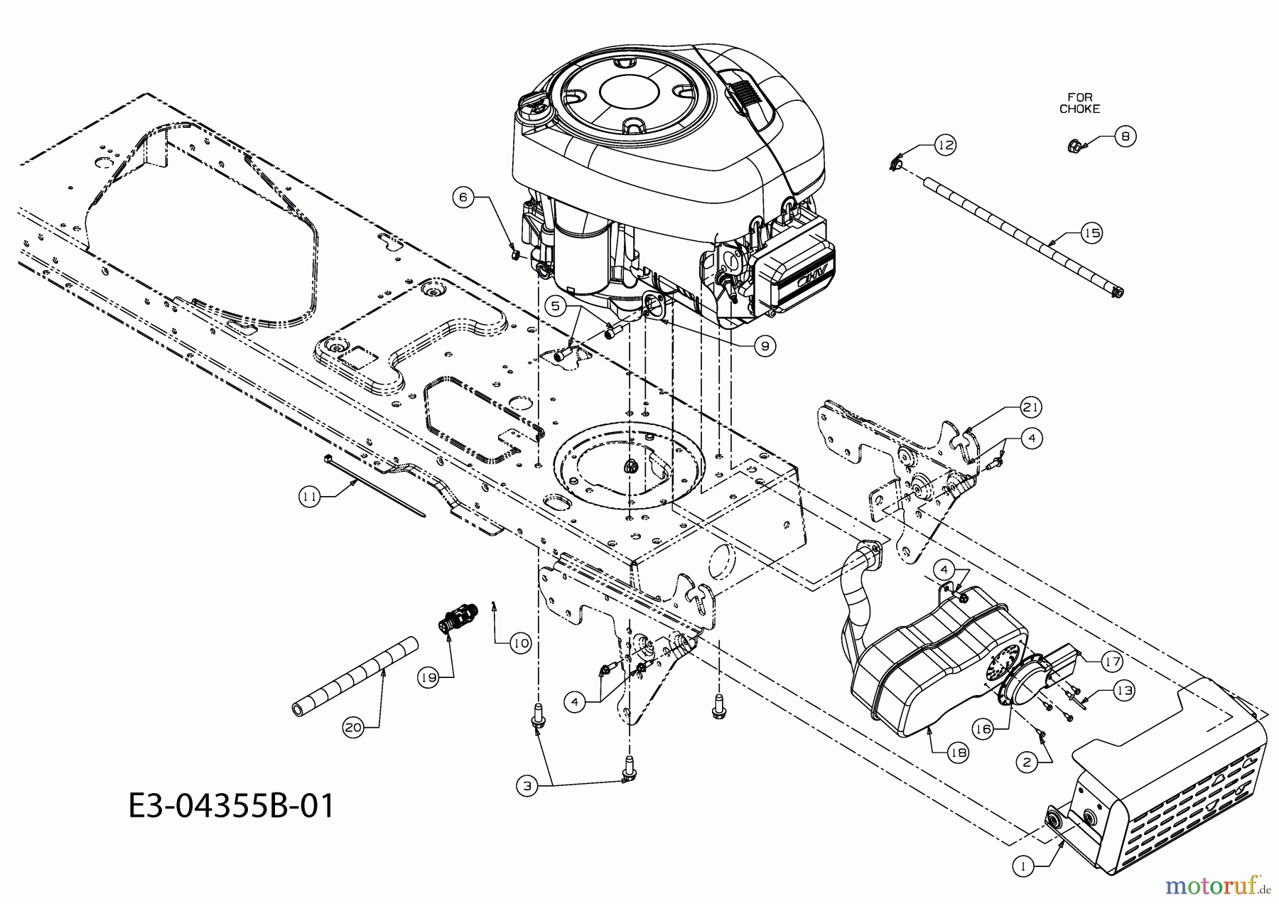  Gutbrod Rasentraktoren SLX 107 SH 13AO51GG690  (2009) Motorzubehör