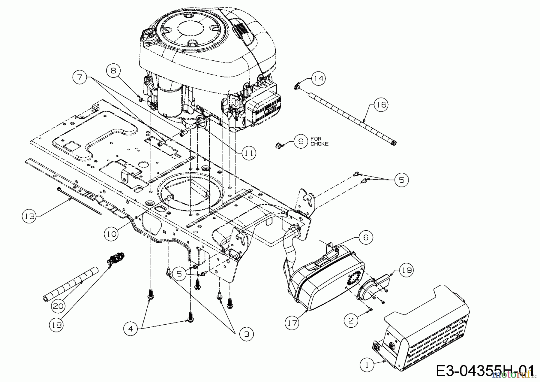  Massey Ferguson Rasentraktoren MF 36-16 RH 13HD99GE695  (2016) Motorzubehör