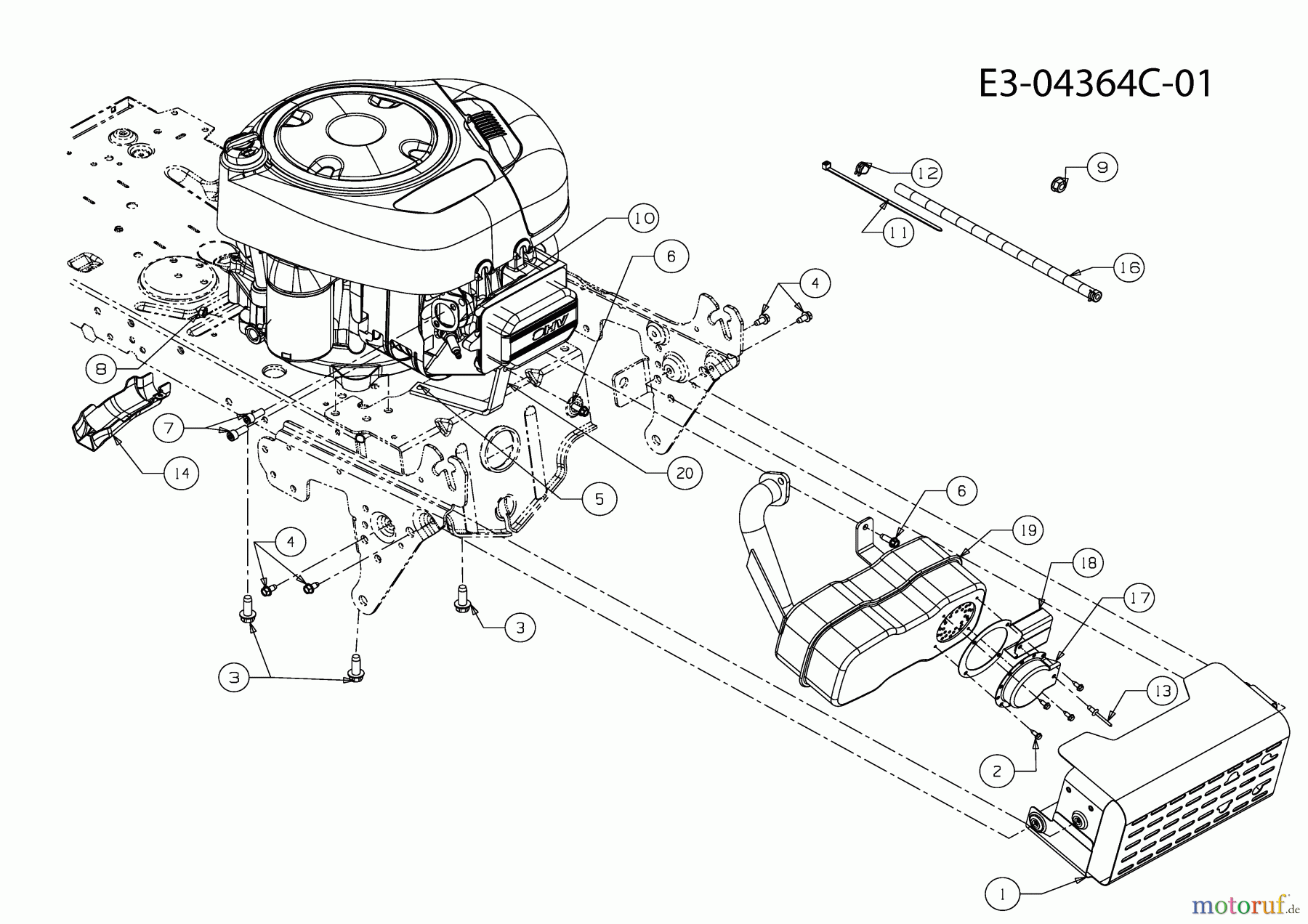  MTD Rasentraktoren LF 125 13RH773F600  (2010) Motorzubehör