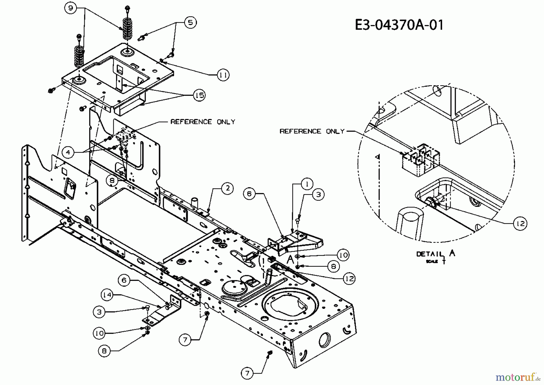  Mac Allister Rasentraktoren MAC 220/105 AM 13AU788N668  (2010) Rahmen