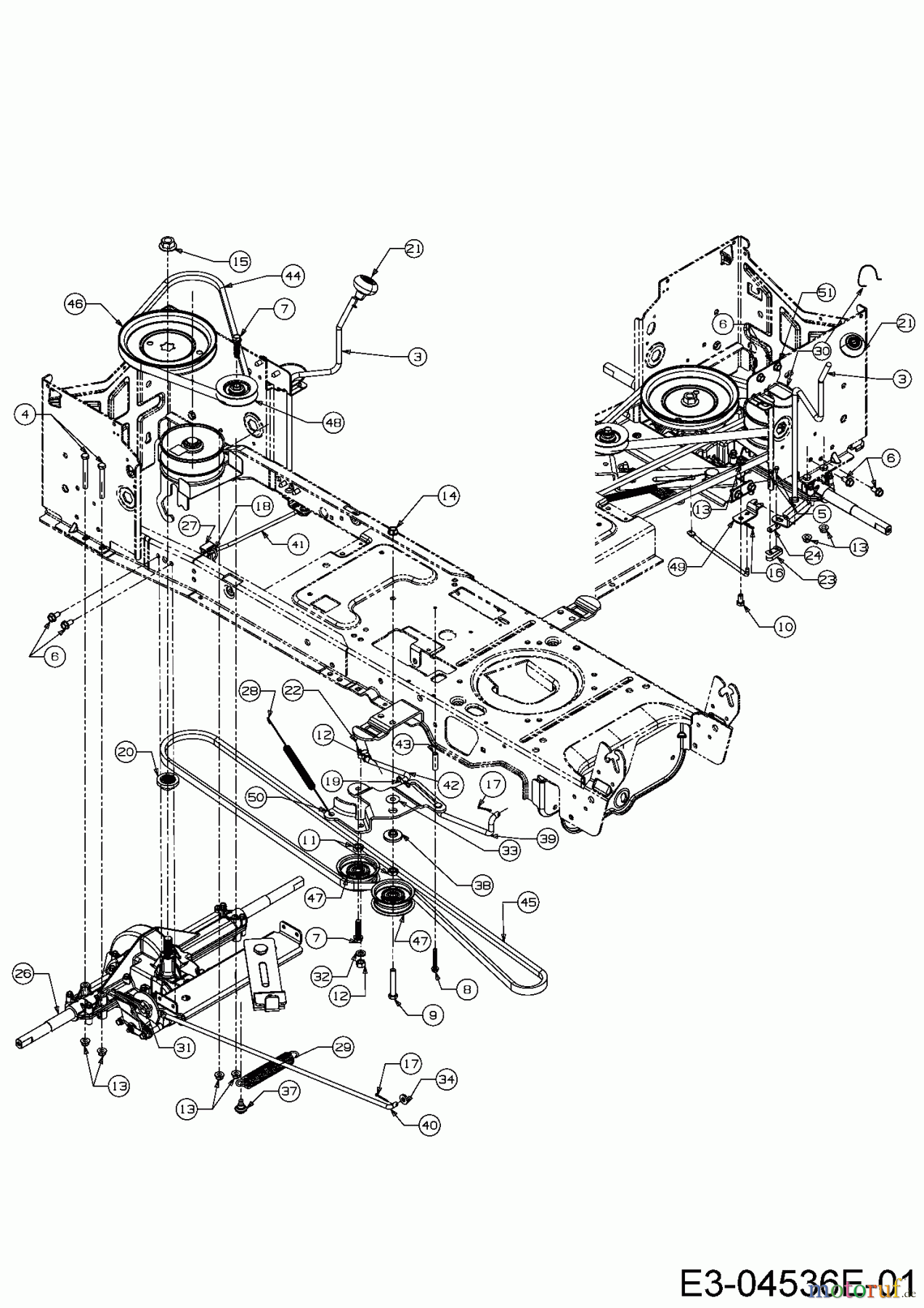 Cub Cadet Rasentraktoren CC 1016 AF 13BD90AF603  (2016) Fahrantrieb