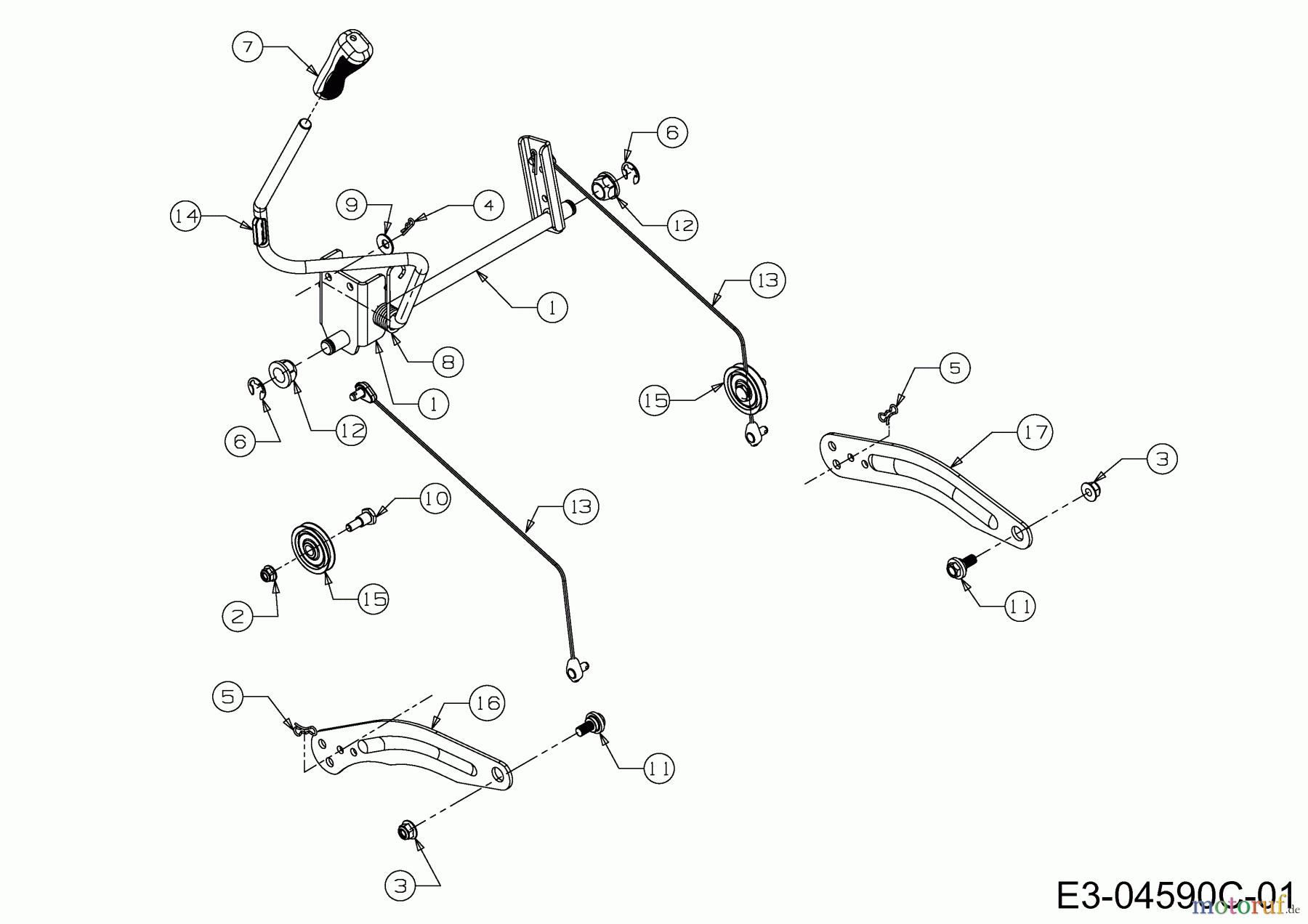  Rasor Rasentraktoren V 160 13HN93KF618  (2014) Mähwerksaushebung