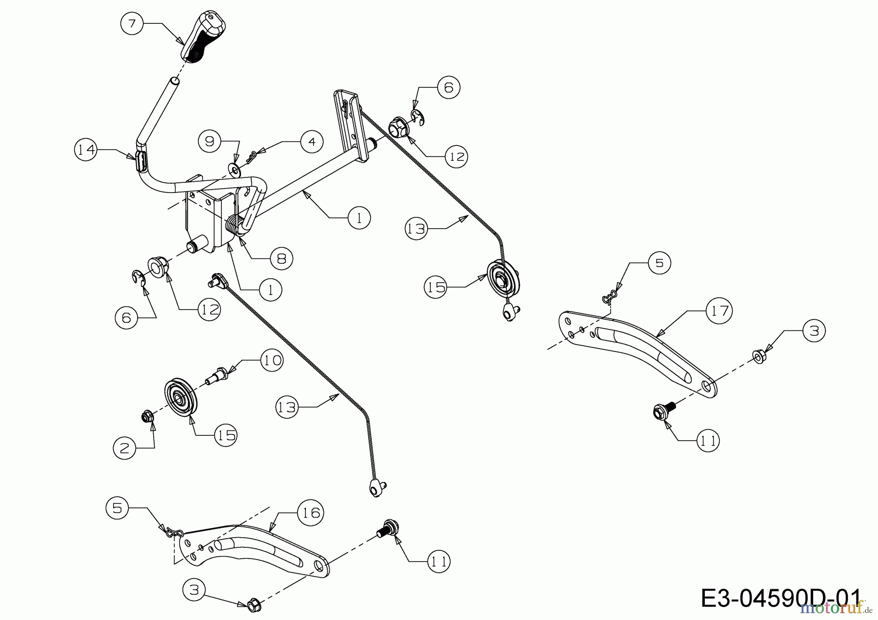  Massey Ferguson Rasentraktoren MF 38-16 SH 13HD93GF695  (2016) Mähwerksaushebung