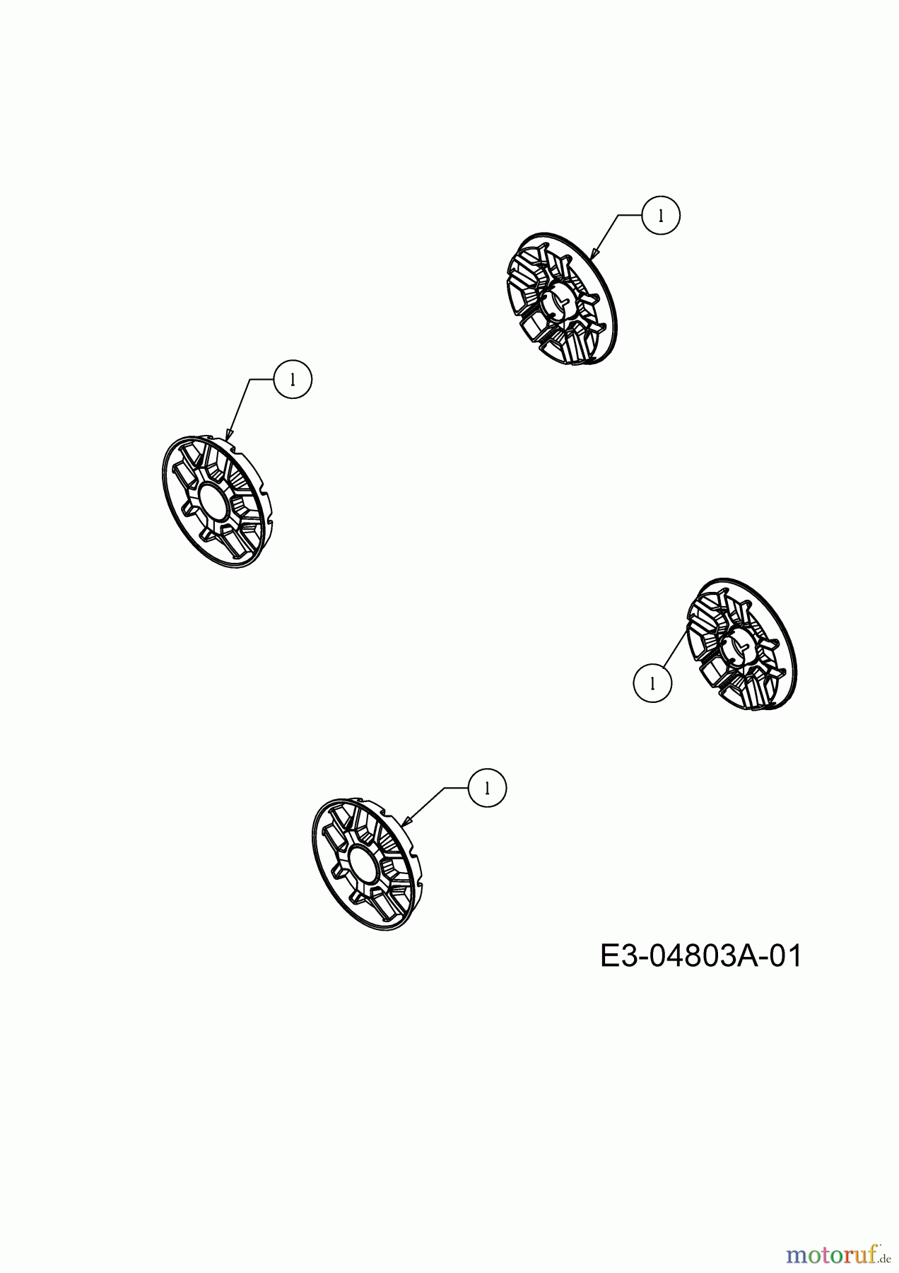  Gartenland Motormäher 511.GLS 46 H 11C-J1JD640  (2009) Radkappen