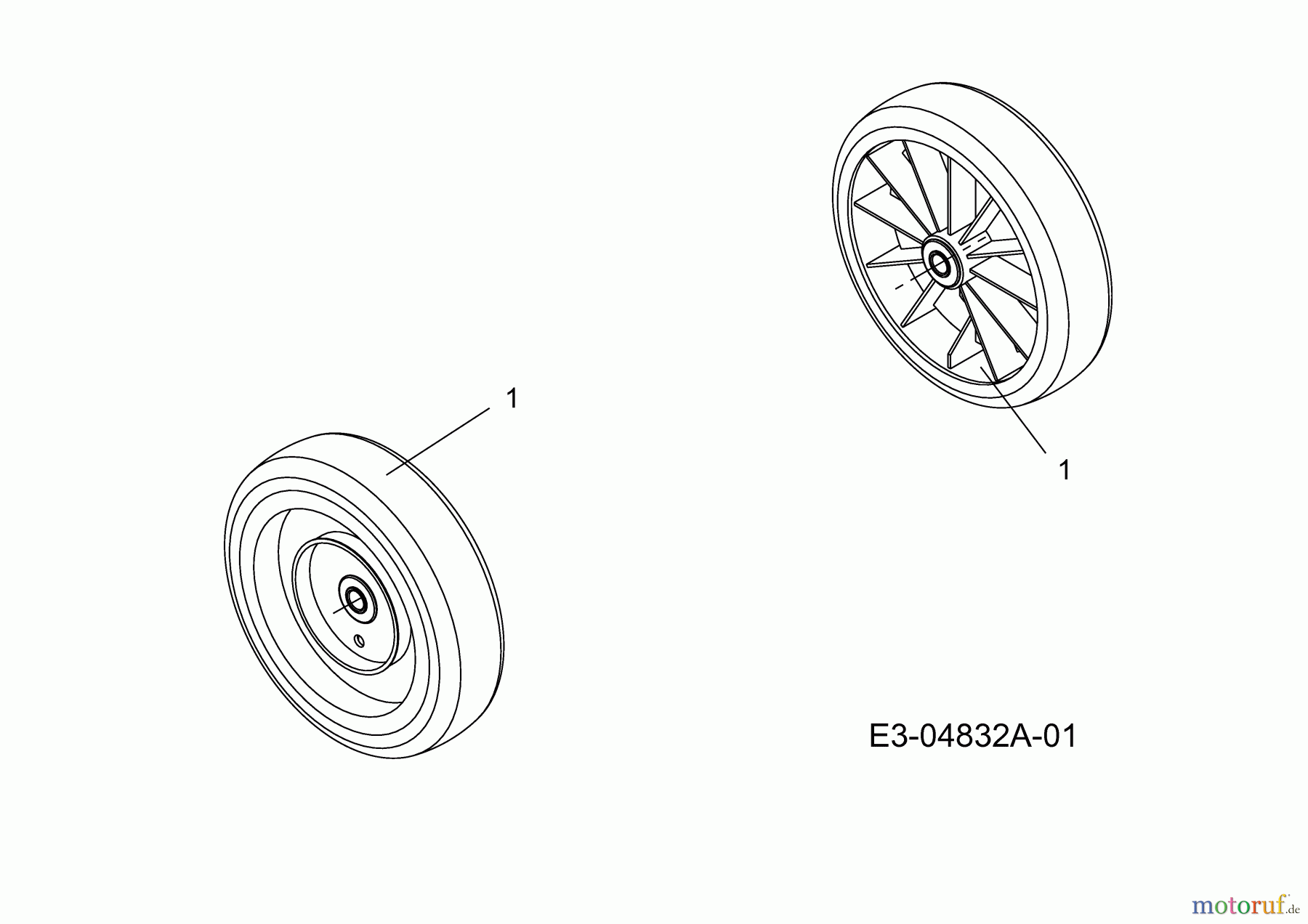 Black-Line Motormäher 4048 HWM 11A-V14M683  (2009) Räder