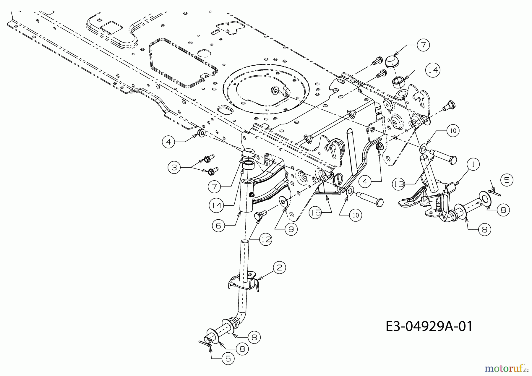  Massey Ferguson Rasentraktoren MF 41-24 RD 13CI51CN695  (2010) Vorderachse