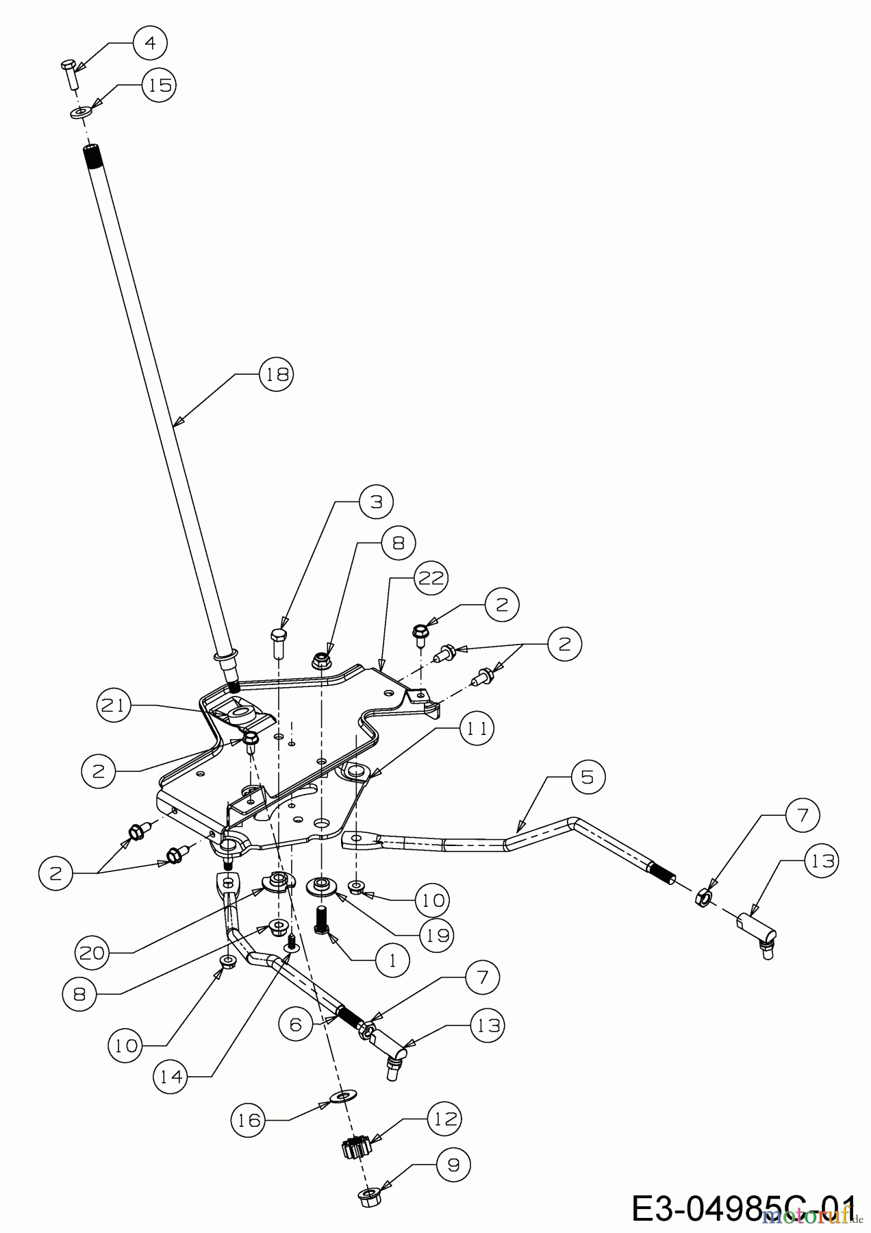  Gartenland Rasentraktoren GL 13,5-92 H 13HH993E640  (2014) Lenkung