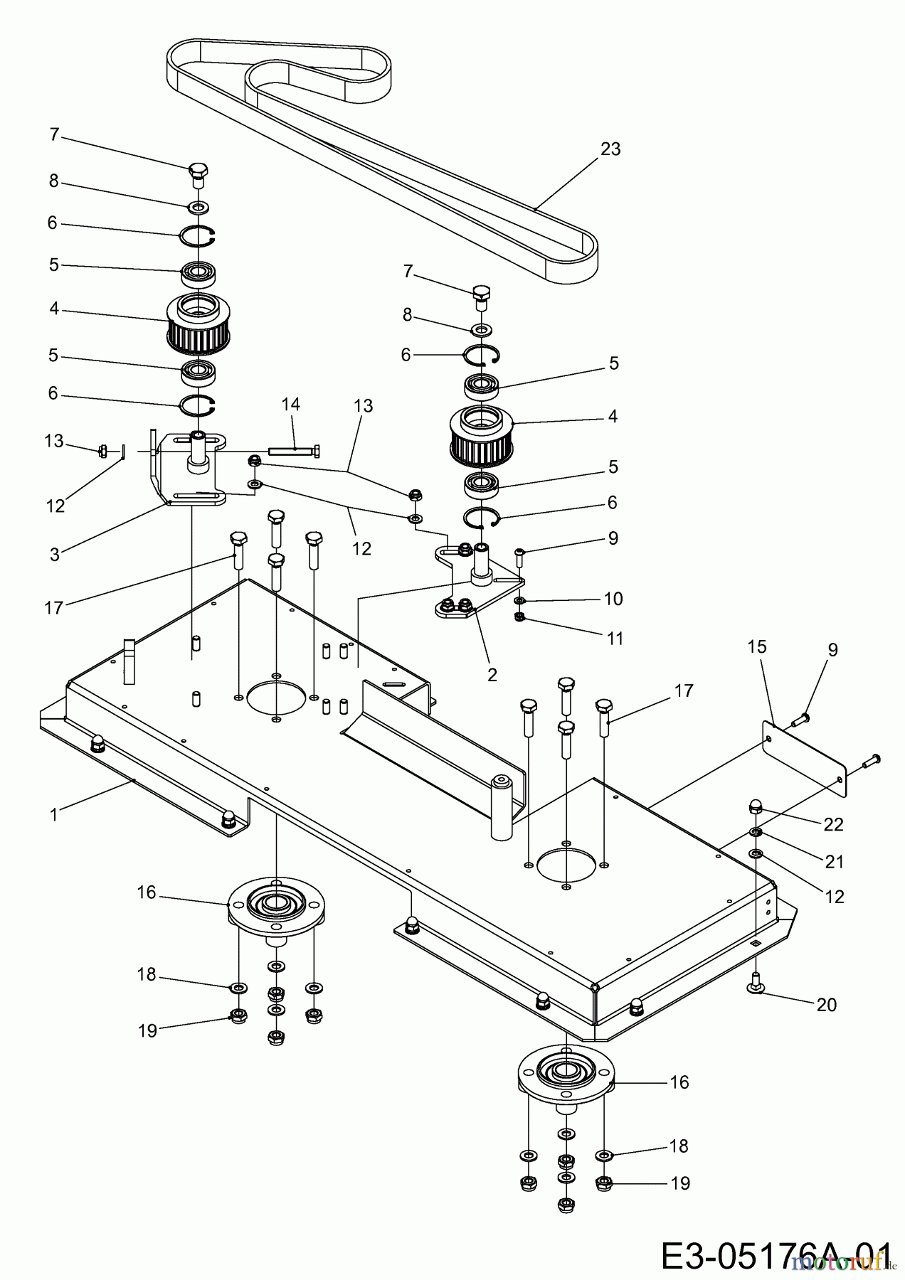  MTD Zubehör Zubehör Kompakttraktoren Mähwerke für CC 2000 RD Serie (Hochgrasmähwerk 40