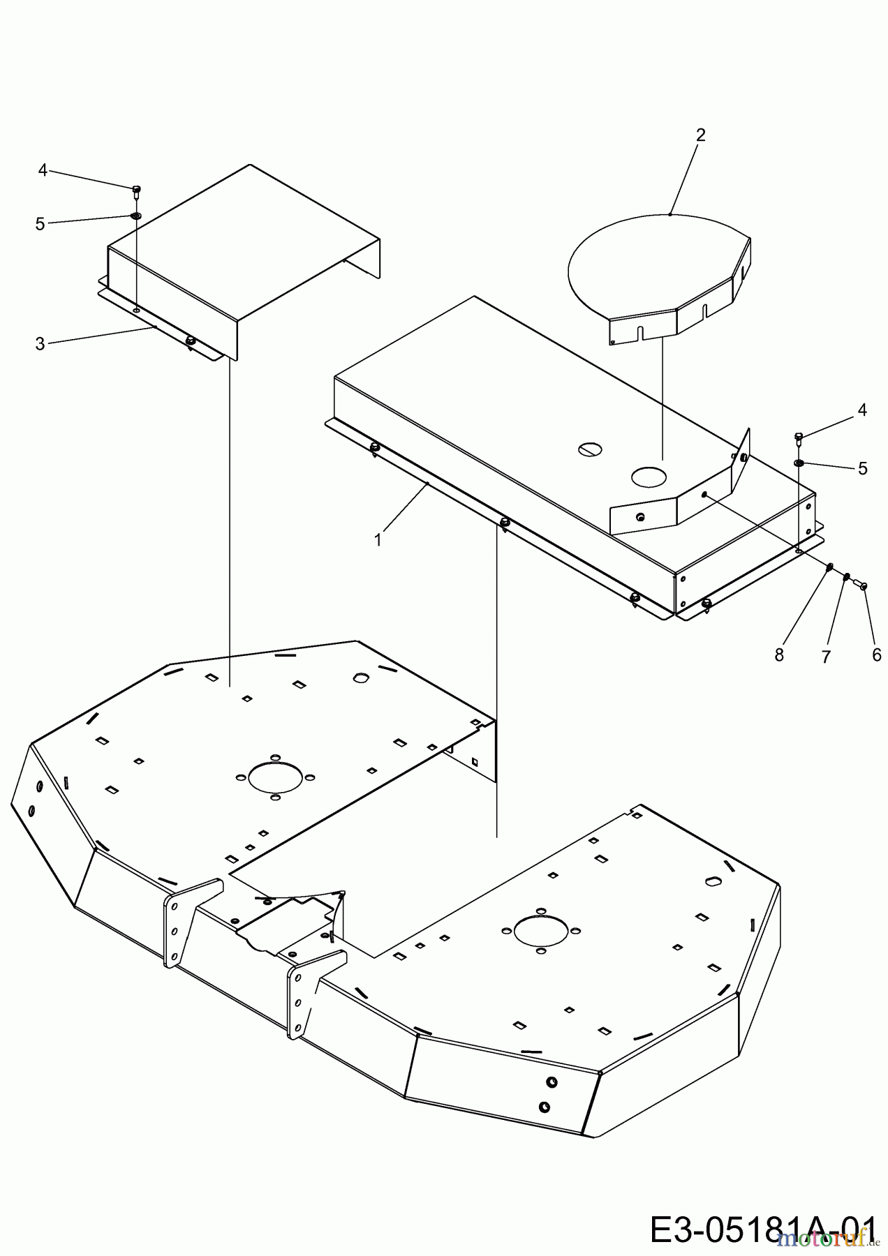  MTD Zubehör Zubehör Kompakttraktoren Mähwerke für CC 2000 RD Serie (Hochgrasmähwerk 40