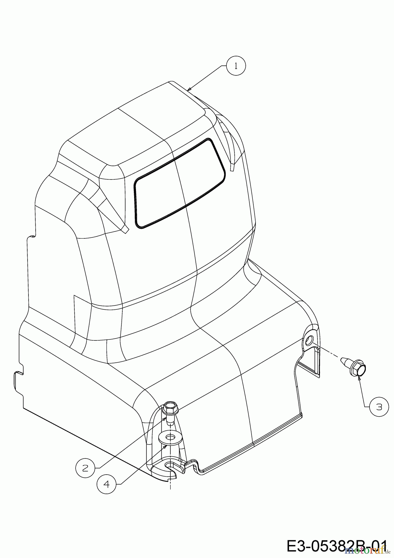  Cub Cadet Motorhacken VT 100 21A-70M8710  (2017) Keilriemenschutz