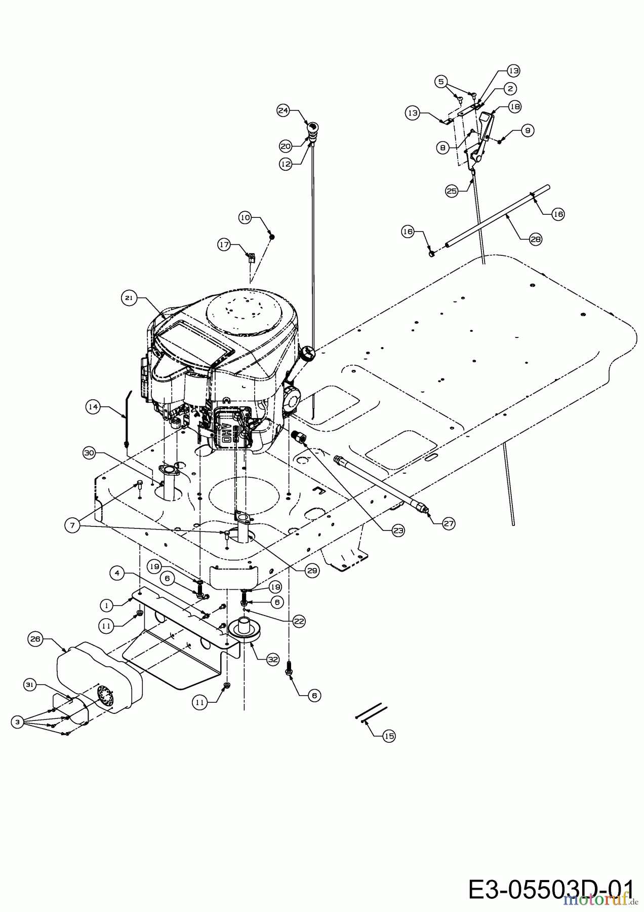  Cub Cadet Zero Turn RZT 50 17BI2ACP603  (2013) Choke- und Gaszug, Motorzubehör