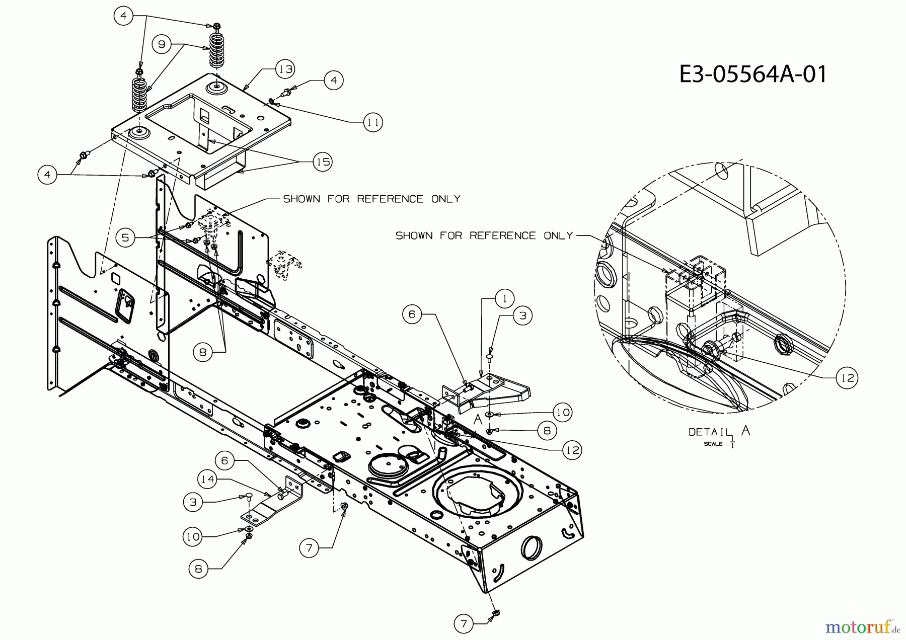  MTD Rasentraktoren 160/92 H 13AT713E678  (2010) Rahmen