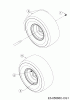 MTD White Passion 92.165H 13IN71KE676 (2018) Listas de piezas de repuesto y dibujos Rear wheels
