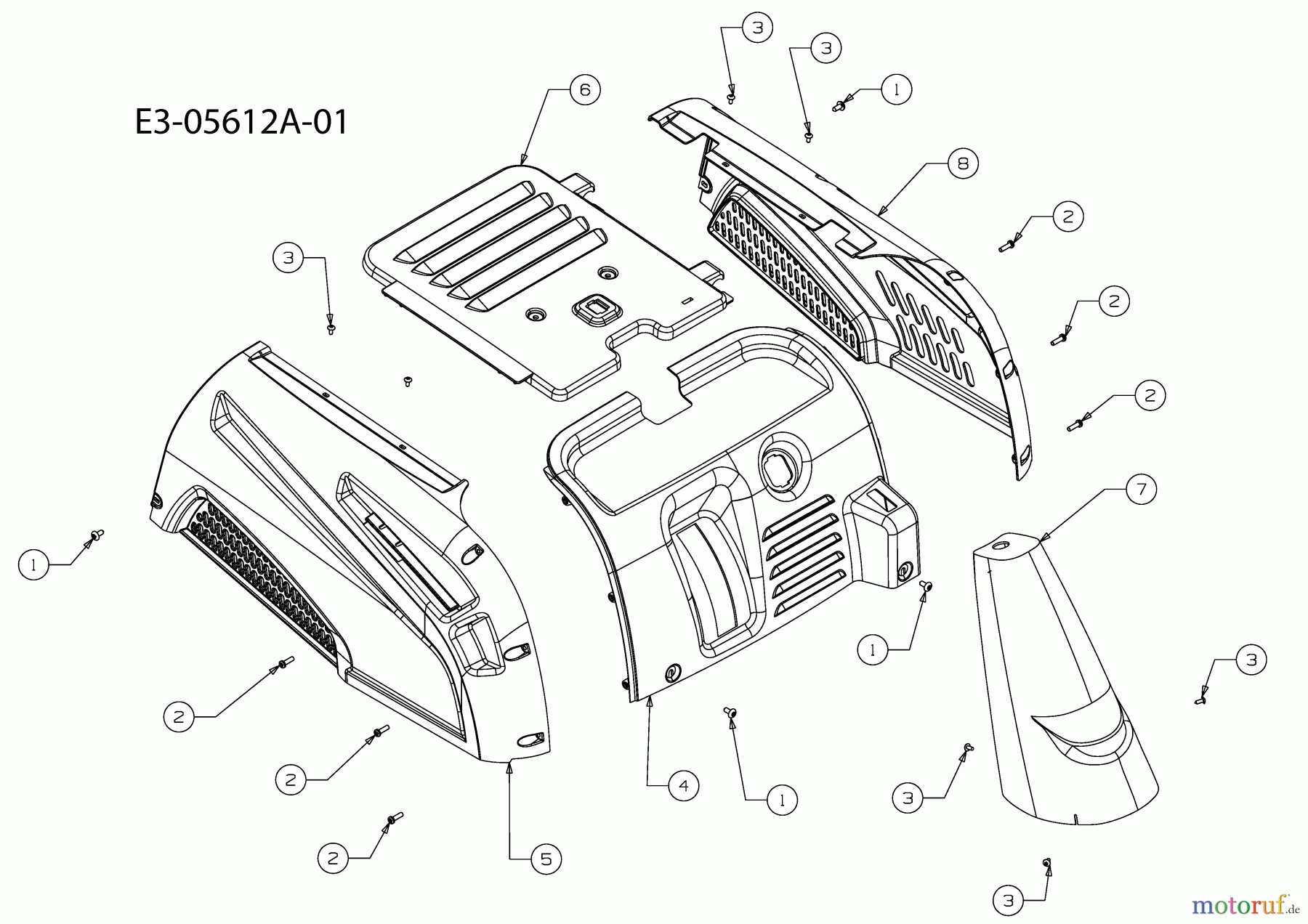 MTD ältere Modelle Rasentraktoren Minirider 60 13C3054-400  (2010) Verkleidung
