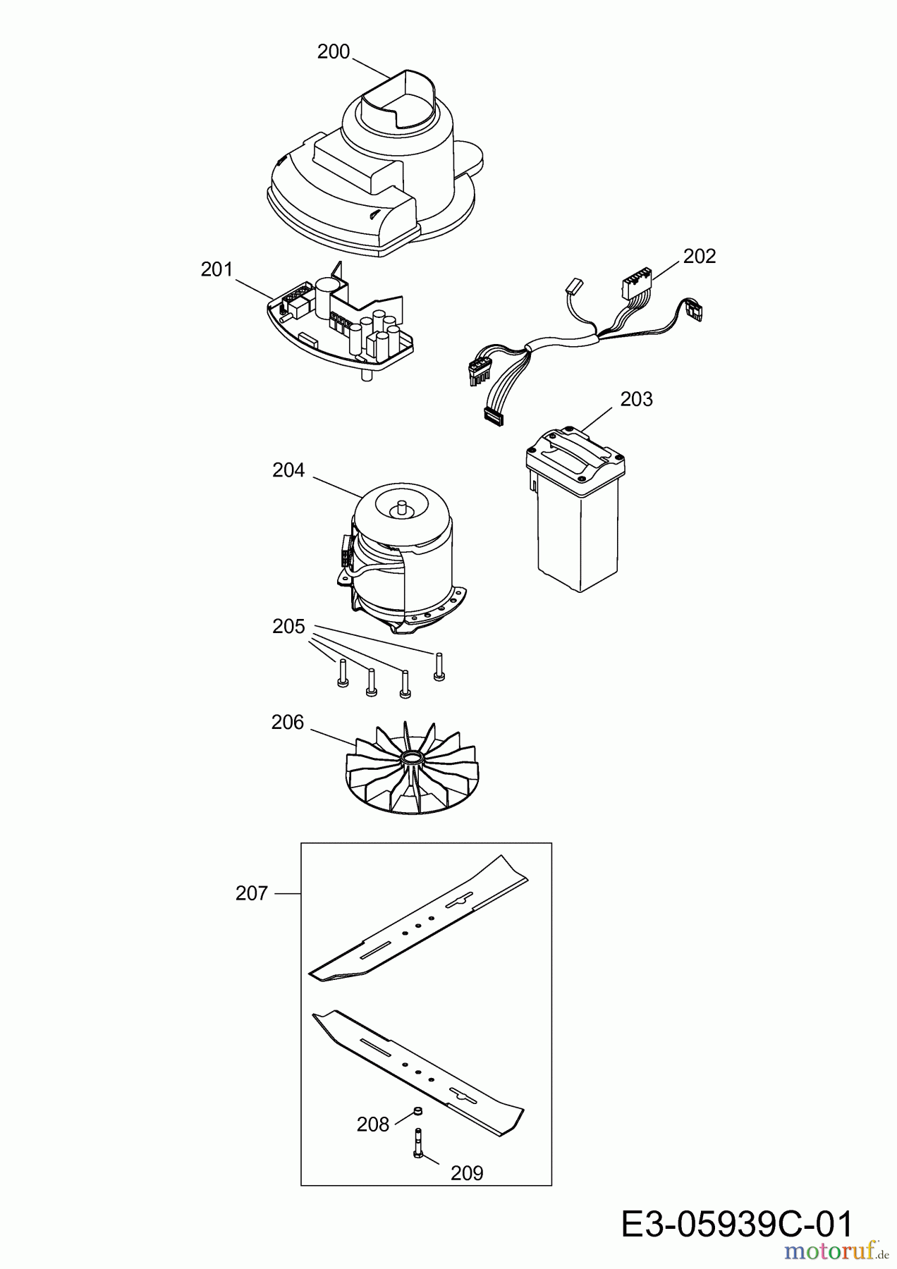  Wolf-Garten Akkumäher Li-Ion Power 34 4919000  (2013) Messer, Motor ab 29.02.2012